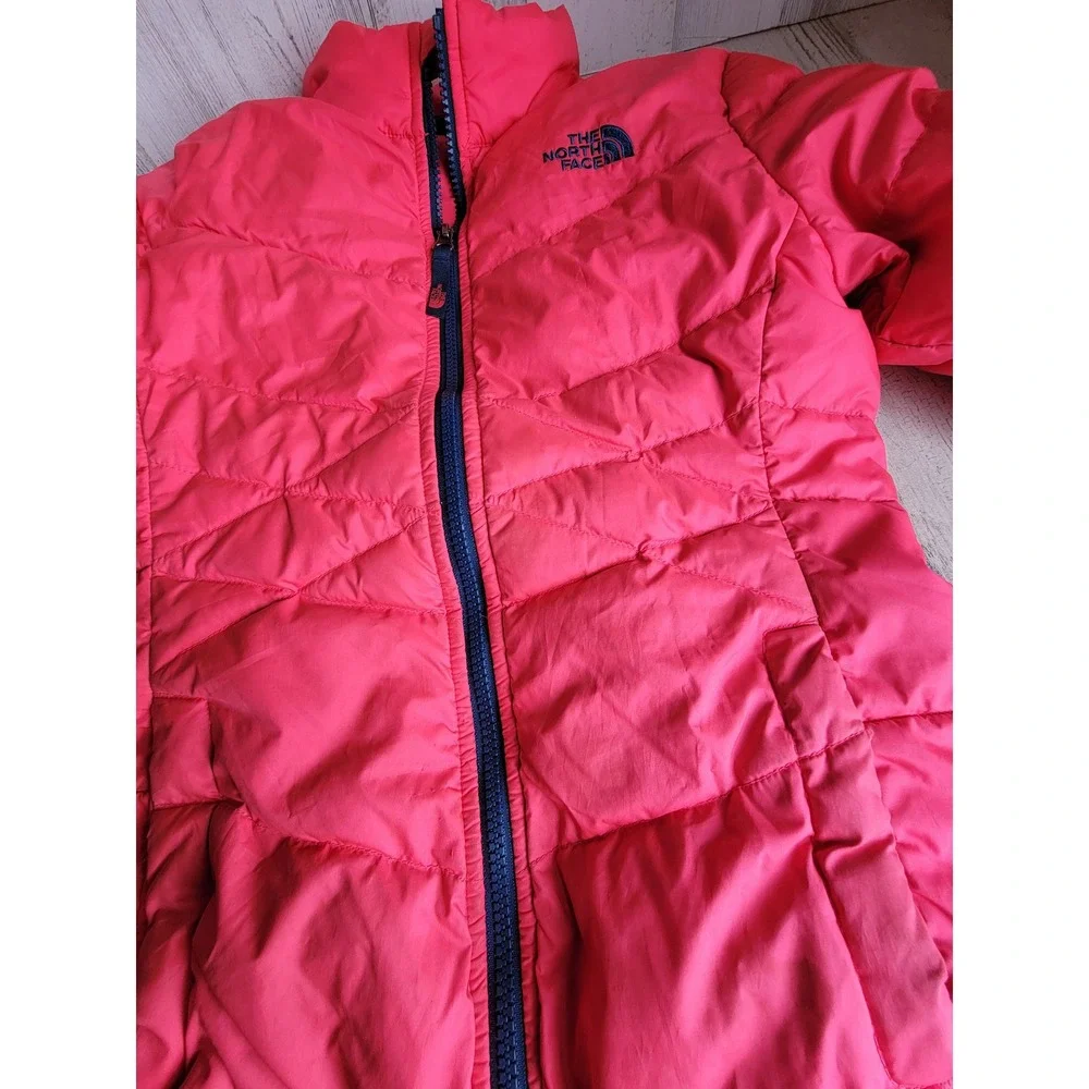 North face 550 medium plush pink zip up youth medium jacket puffer winter
